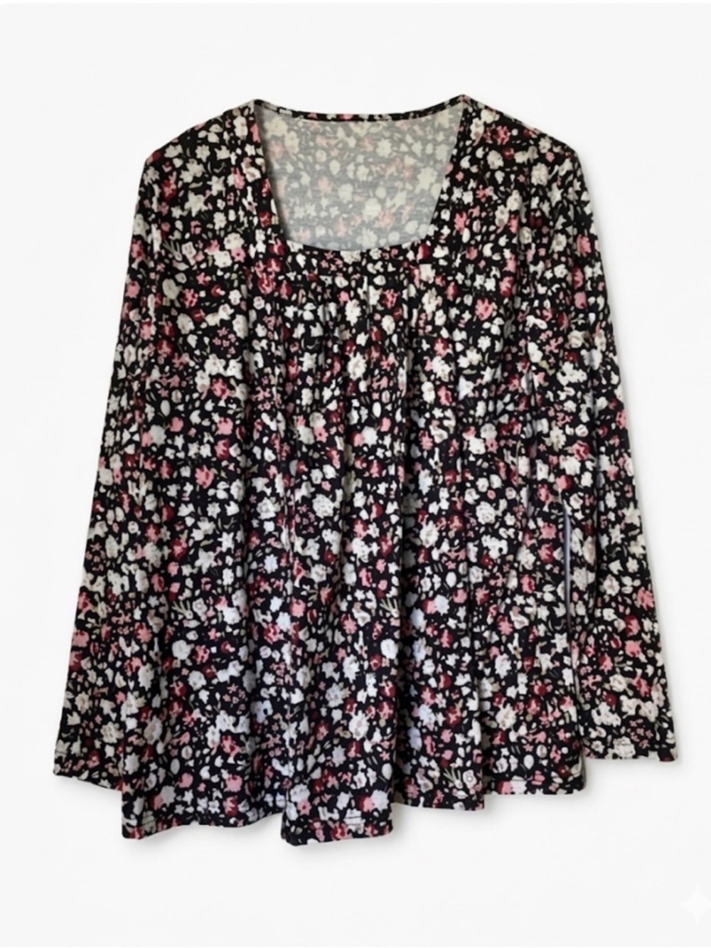 Floral Print Pullover Top, Women’s M, Multicolor